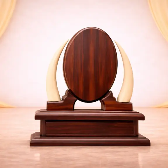 Elegance in Wooden crafted design trophy